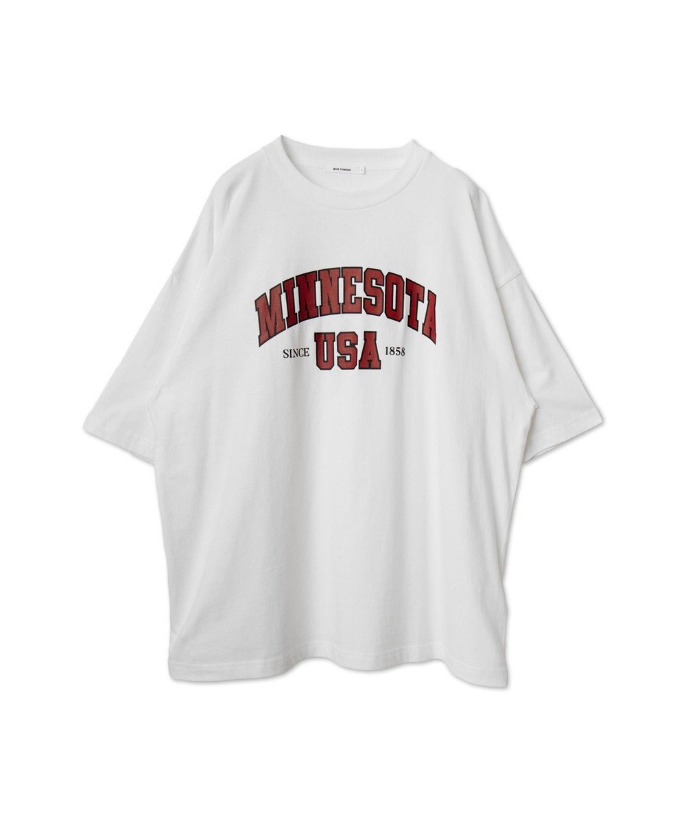 WEGO 【ユニセックス着用ITEM】カレッジロゴプリントT（SS） 