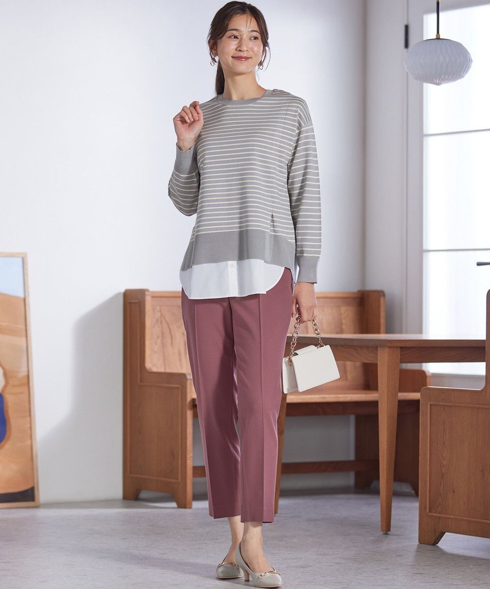 ANY SIS 【洗える】サイドスリット ニット 