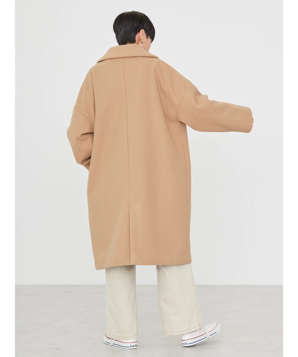 AMERICAN HOLIC 中空ＦＩＢＥＲドロップショルダーチェスターコート 