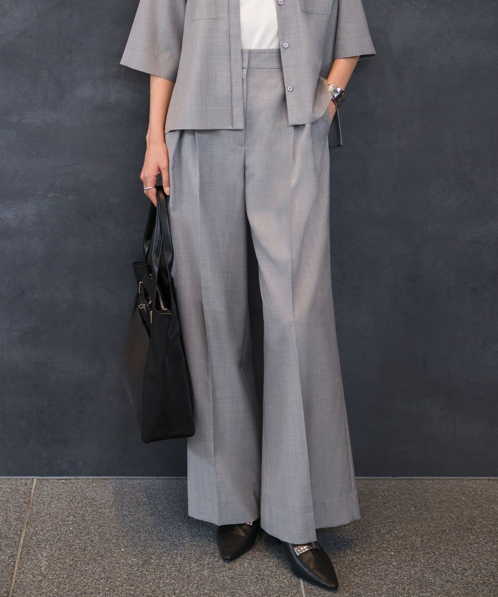 ICB ドライクールトロ クロスタックワイドパンツ 