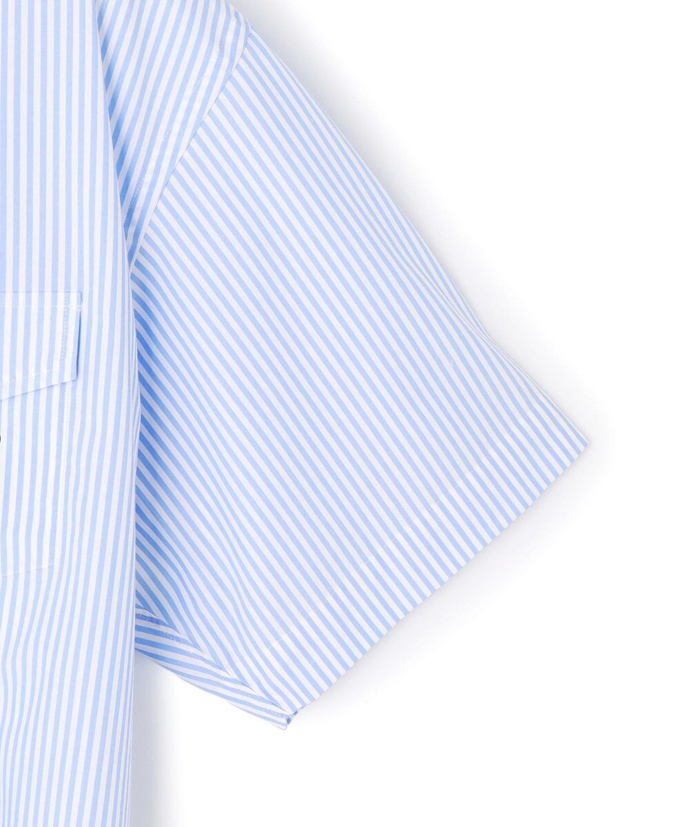 J.PRESS MEN 【AaronChang】【UNISEX】コットンタイプライター ストライプ シャツ / B.D. / Baggy-Fit 