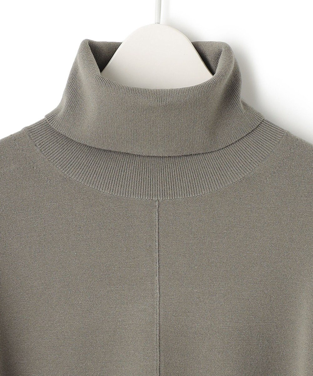 ICB 【洗える】 ヴィスコースワイド タートルネックプルオーバー 