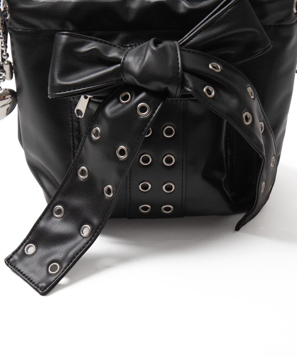 WEGO チャーム付きハトメリボンショルダー 