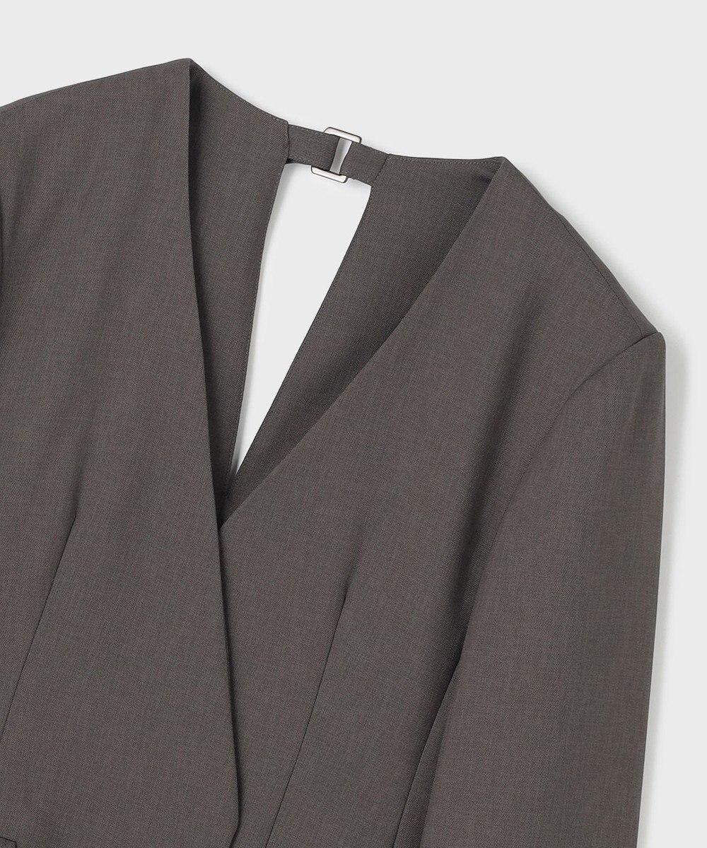 GRACE CONTINENTAL バックシャンノーカラージャケット 