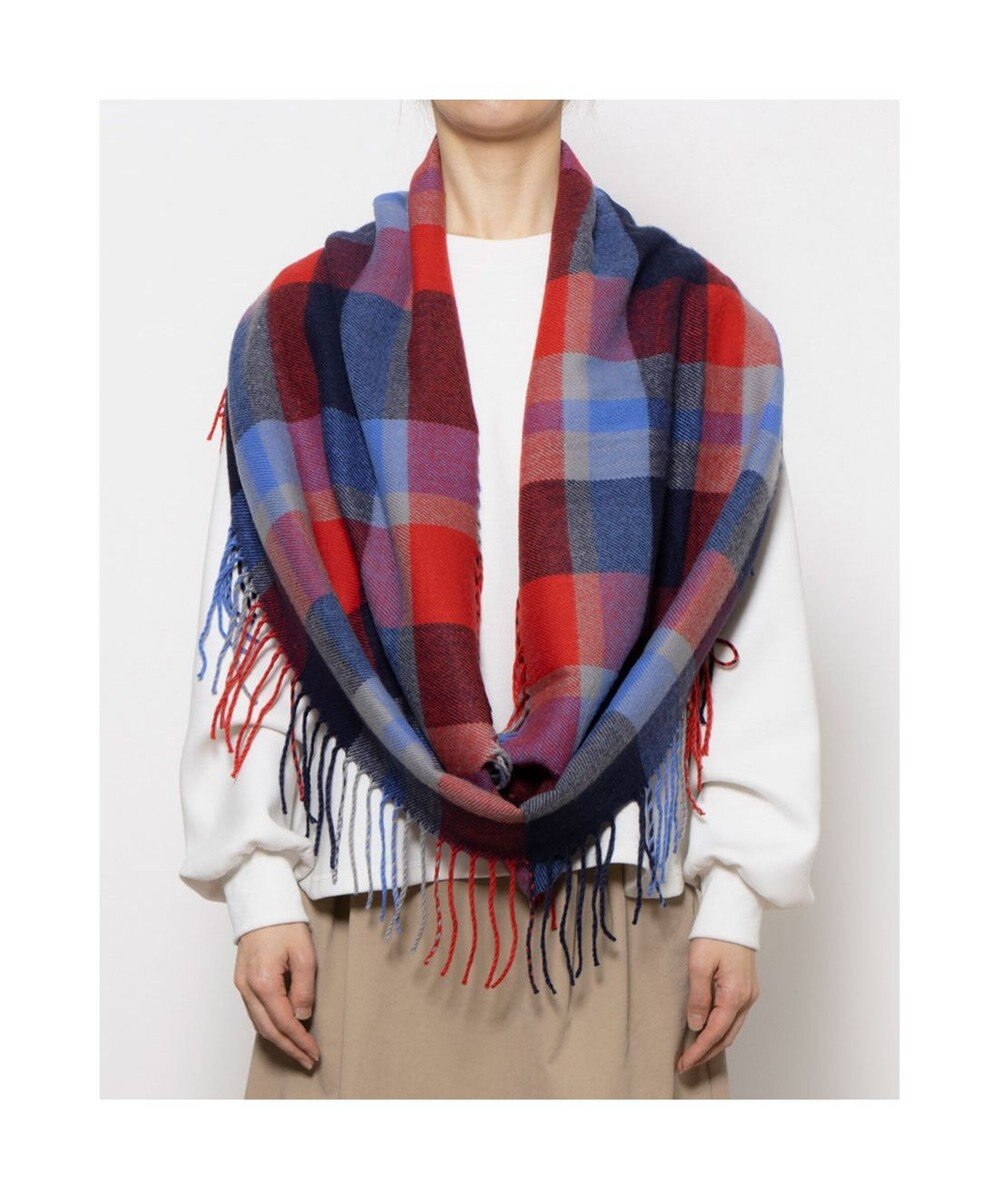 UNBILLION カシュネ cache nez / チェックサイドフリンジスヌード 