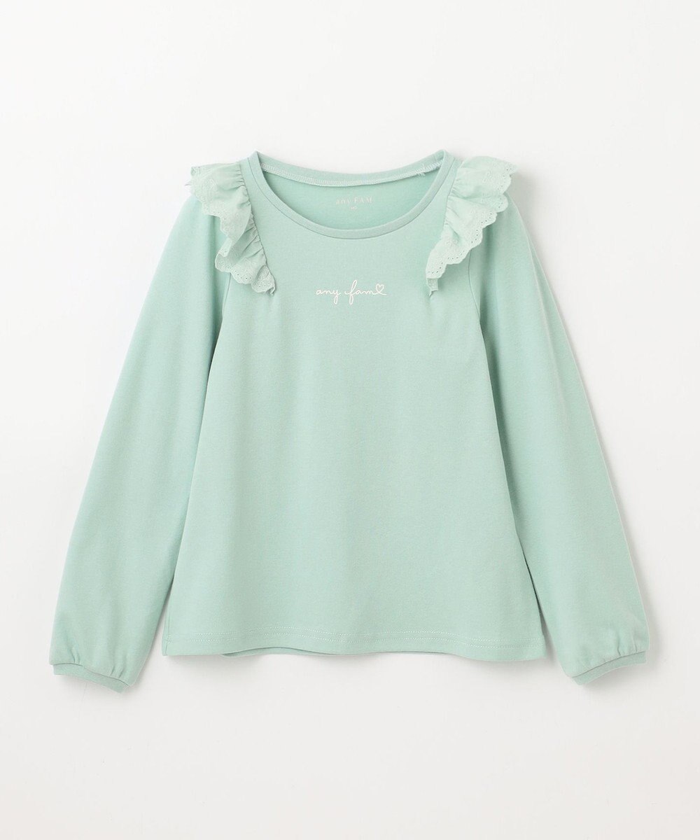 ANY KIDS 肩レース長袖Tシャツ 