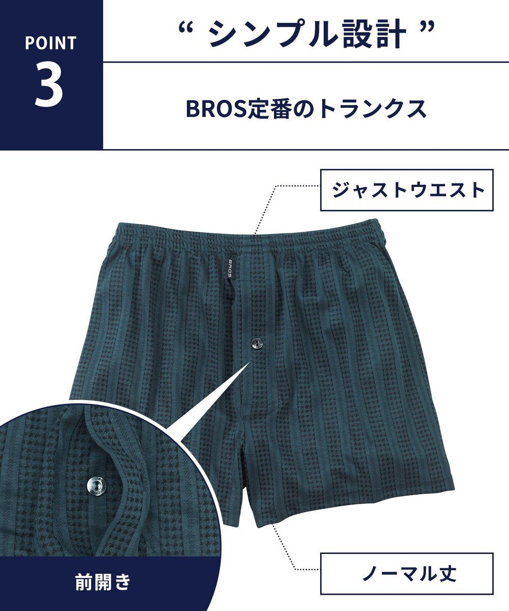 WACOAL MEN トランクス 天然由来繊維（混） しっとりなめらかな肌ざわり ニット素材 前開き GT7802 /ブロス バイ ワコールメン 