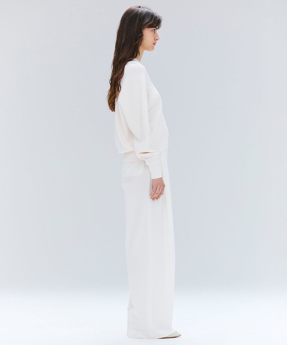 BEIGE， 【洗える】LAURA / ドライタッチバックジップニット 