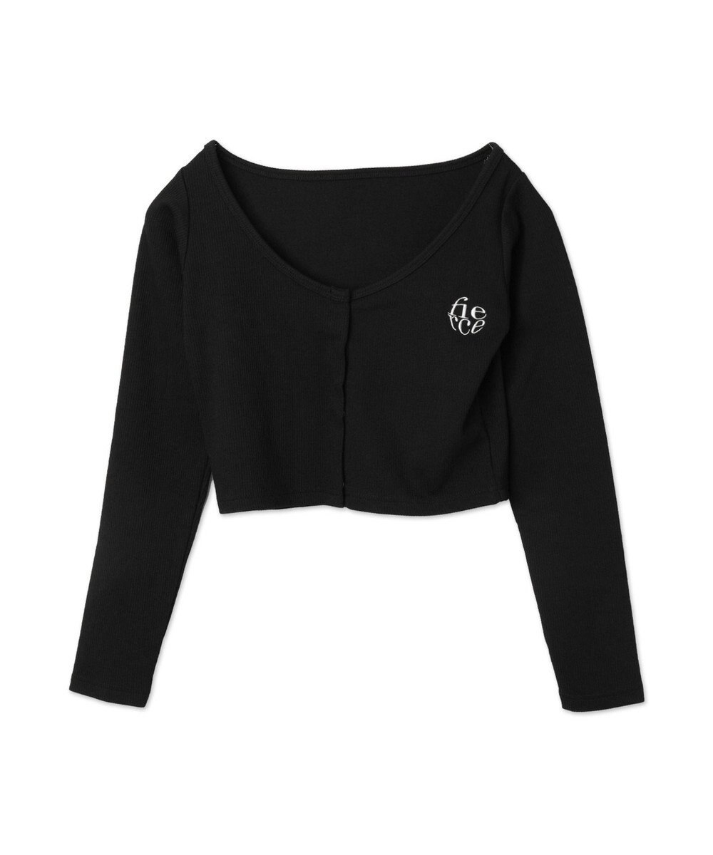 WEGO 【2点SET】ワンポイント刺繍キャミセットカーデ 