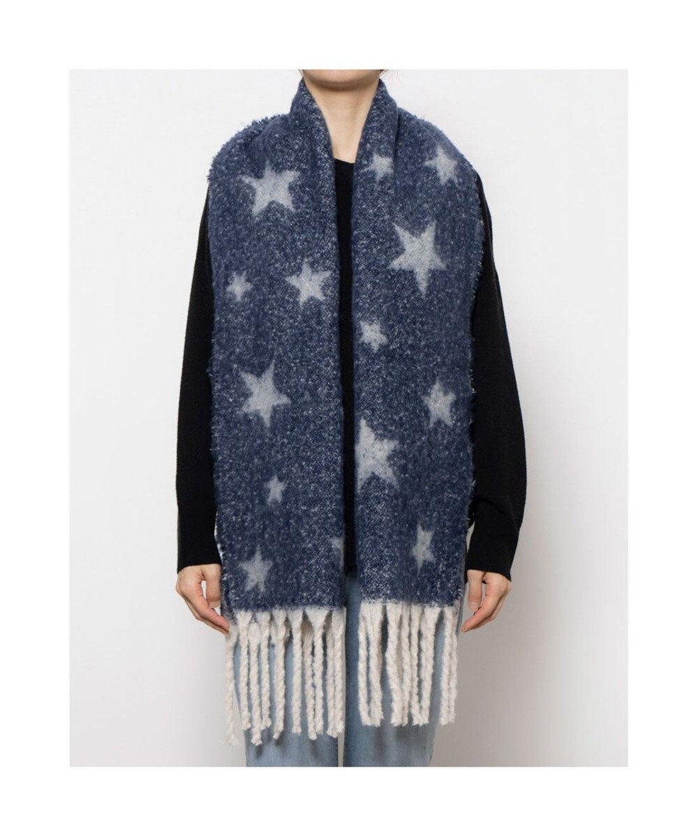 UNBILLION カシュネ cache nez / リサイクルポリ星柄ジャカードストール 