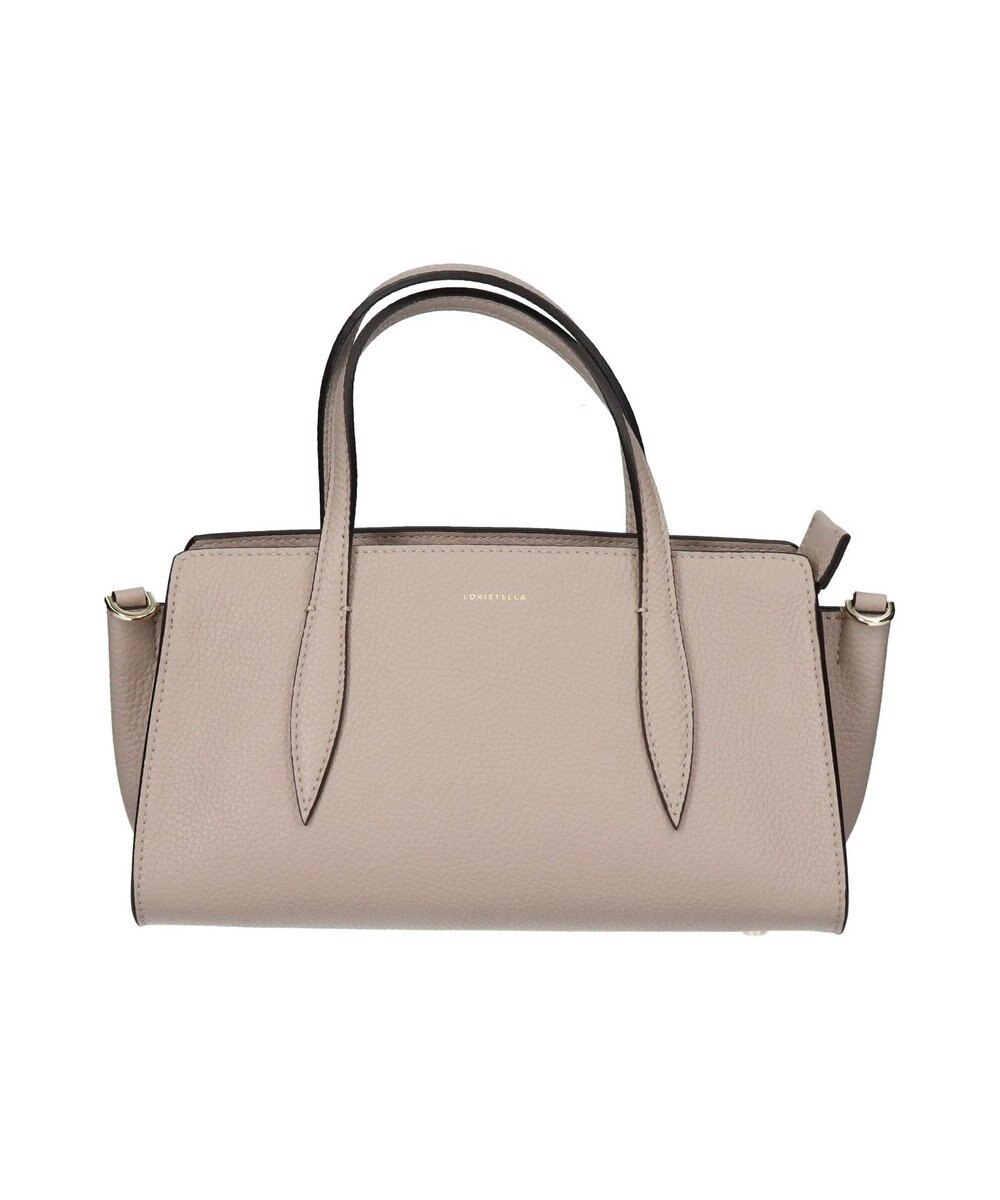 INTER-CHAUSSURES 【LORISTELLA】シュリンクレザーベーシックハンドバッグ 