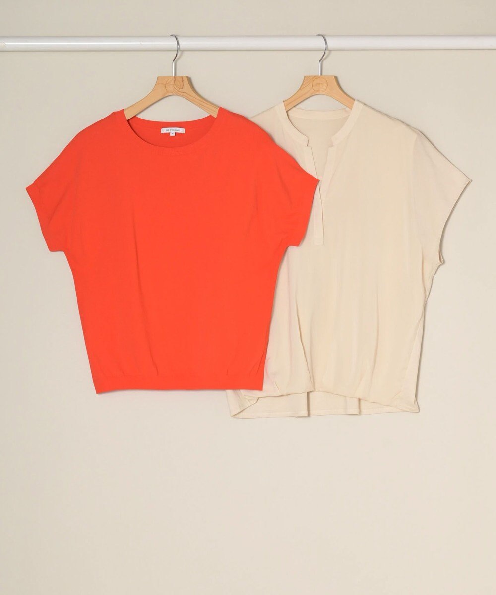 ONWARD Reuse Park スタッフおすすめ！トップスSET商品/サイズ44【23区】ニット春夏×【23区】カットソー春夏 