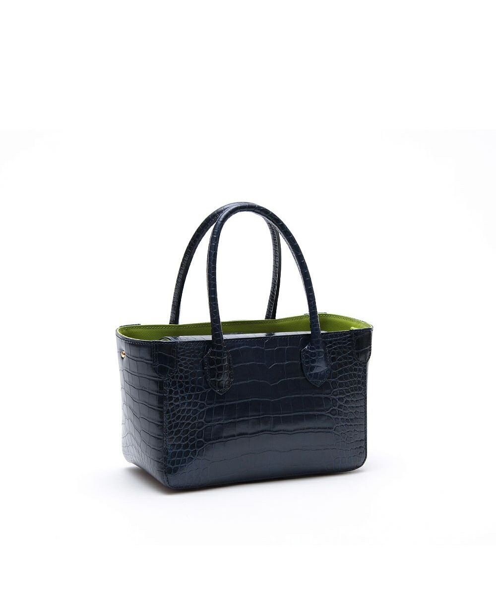 A.D.M.J. 【牛革】クロコ型押し ザ・ビーDカン付ミニトート 