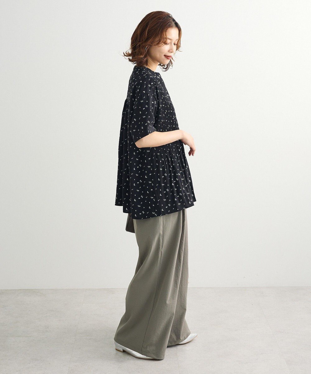 Green Parks マジョリカプリーツスキッパーブラウス 