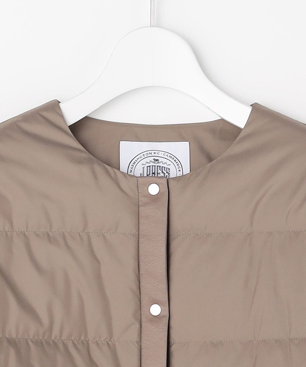 J.PRESS LADIES 【洗える】ライトダウン ノーカラー ジャケット 