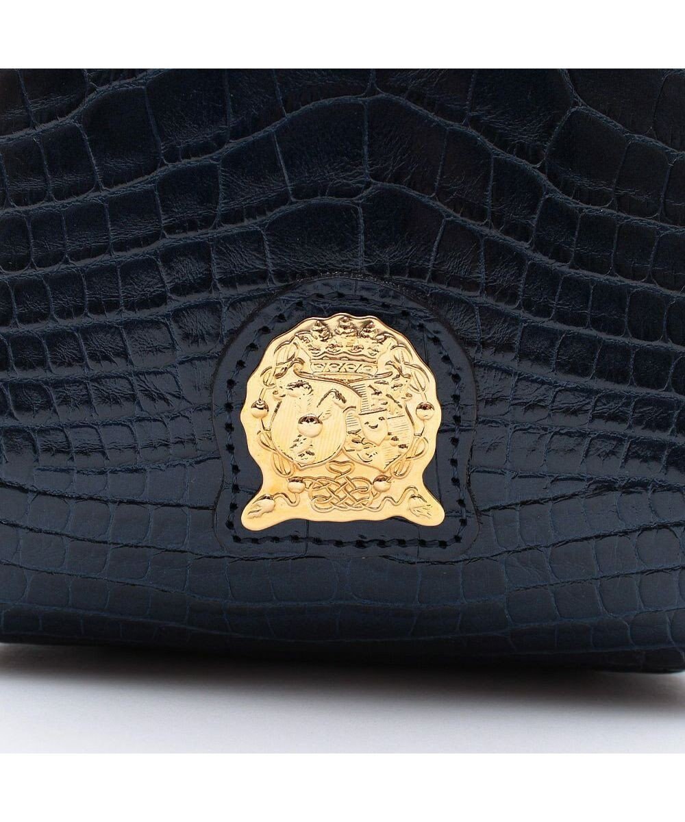 A.D.M.J. 【牛革】クロコ型押し ザ・ビーDカン付ミニトート 