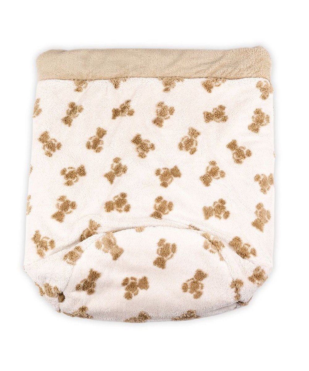 PET PARADISE ペットパラダイス くまちゃん織り 遠赤外線  筒型 寝袋  Ｌ 