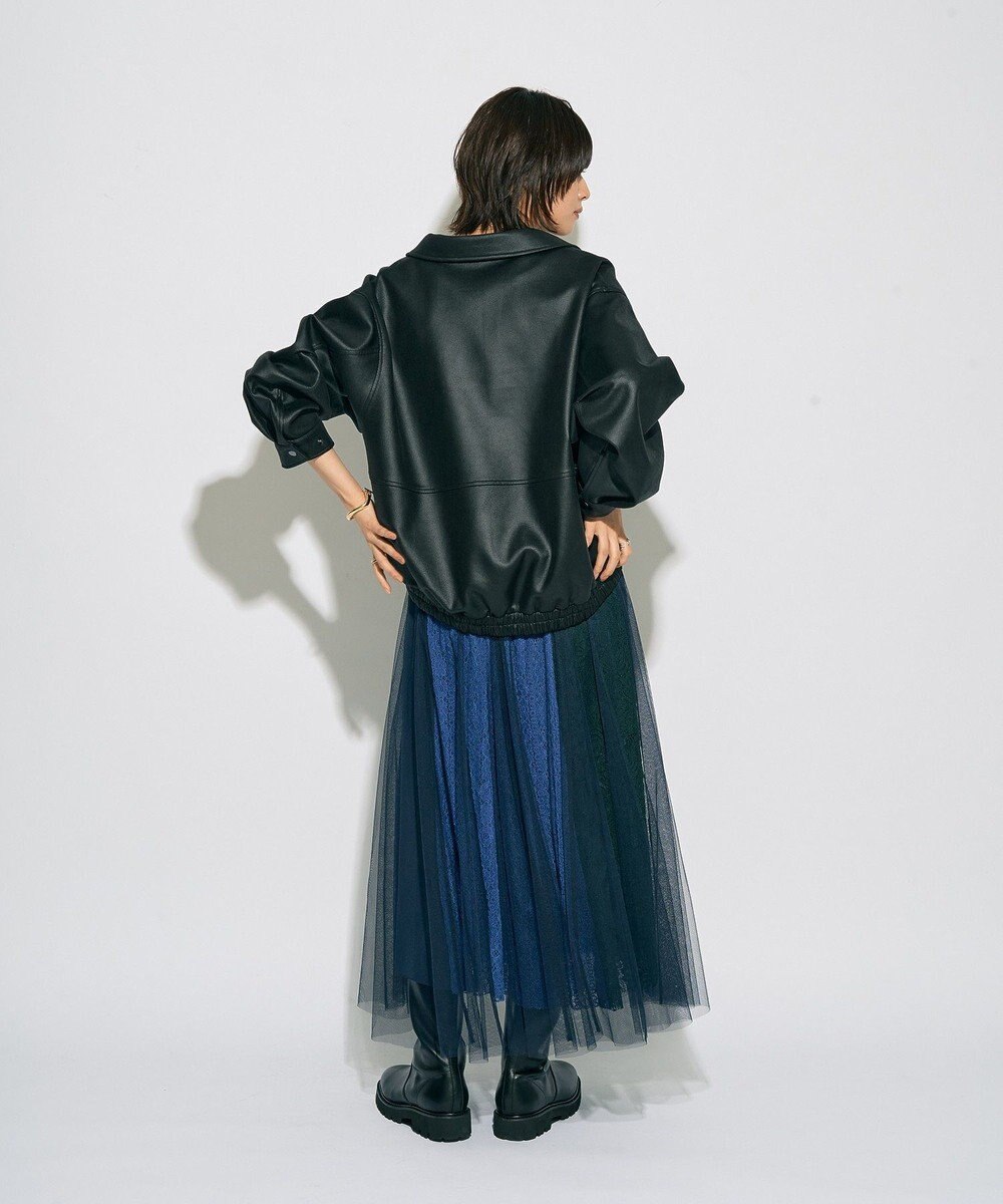 YECCA VECCA 【archive】レースブロッキングチュールスカート 