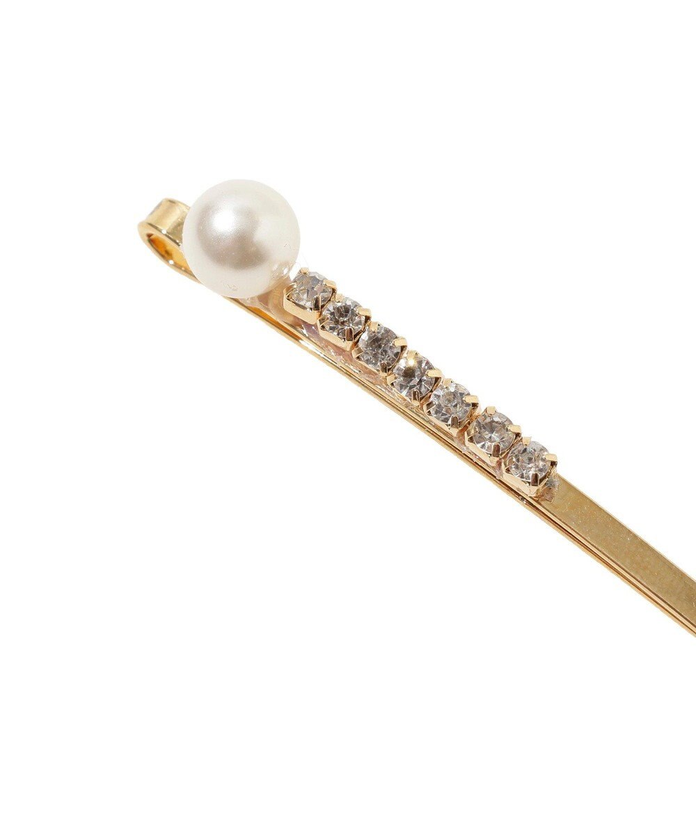 Maison de FLEUR 2セットフラワーパールヘアピン 