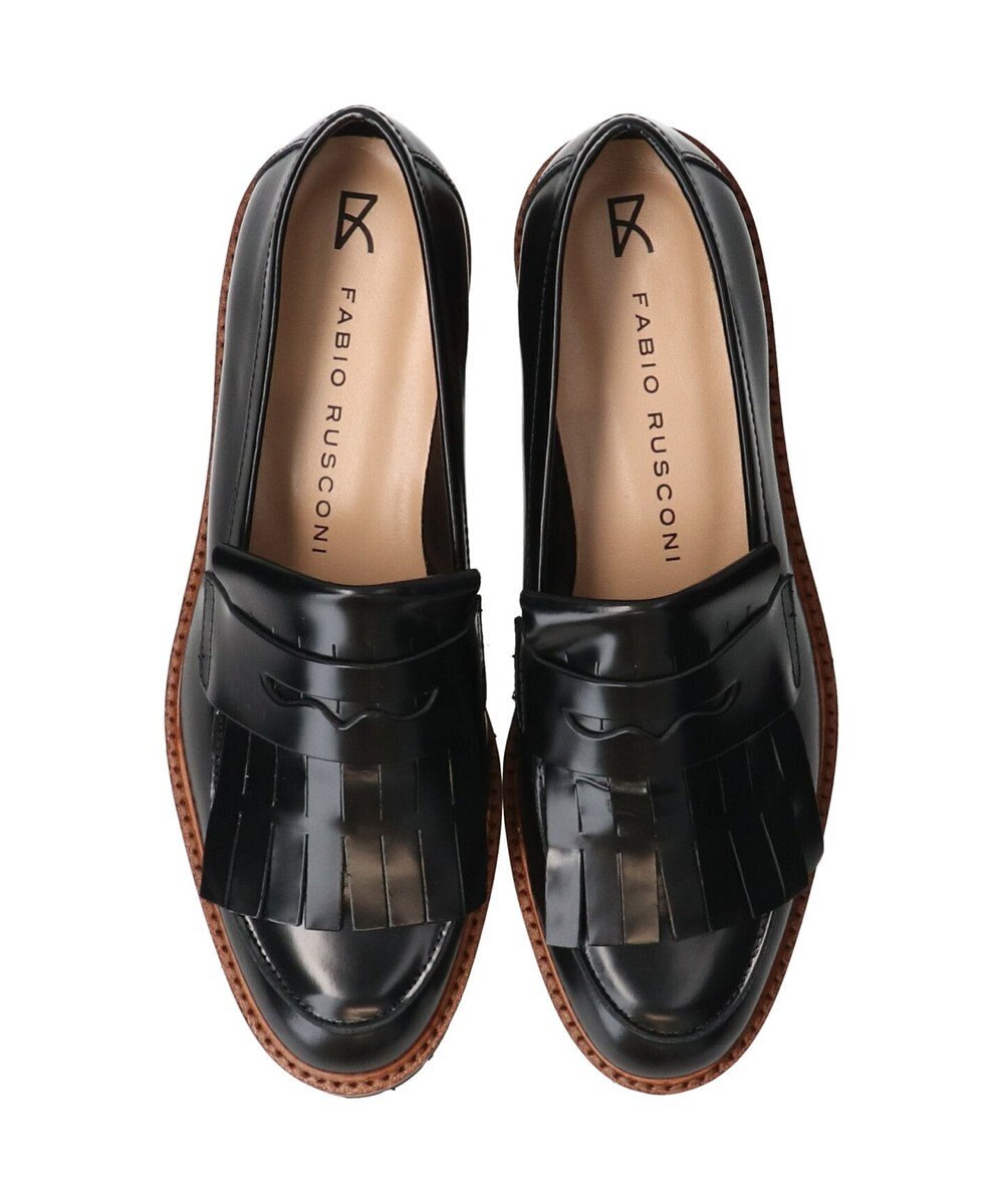 INTER-CHAUSSURES 【FABIO RUSCONI】タンクソールキルト付きローファー 