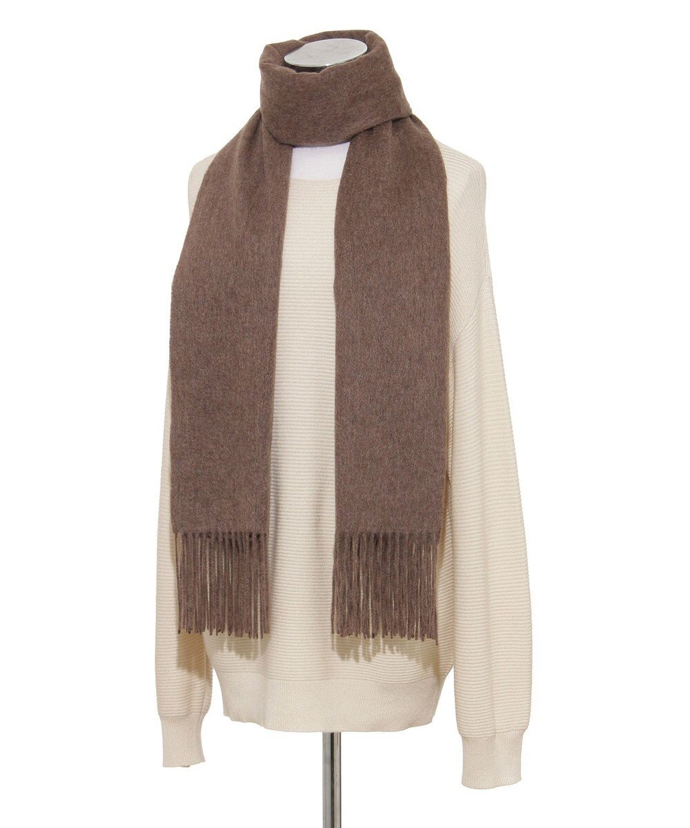 MOONBAT プラスムーンバット (+moonbat) カシミヤ100％無地ストール 洗える 190㎝×50㎝ 