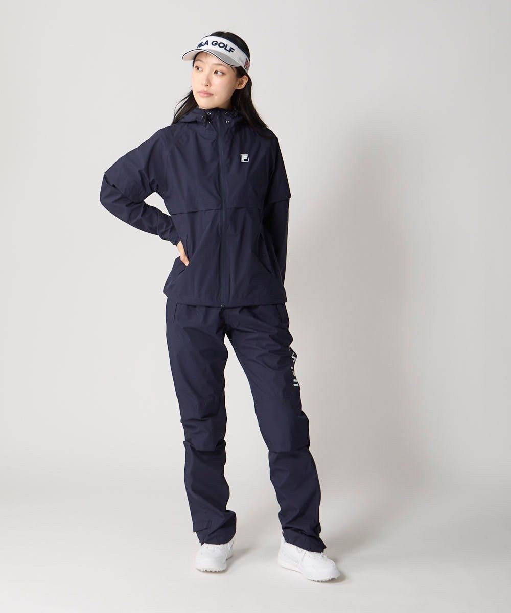 FILA GOLF／marie claire 【FILA GOLF】 収納袋付きレインウェア上下セット 