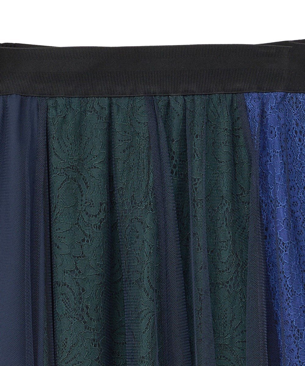 YECCA VECCA 【archive】レースブロッキングチュールスカート 