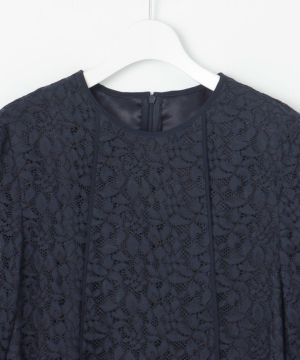 自由区 S 【洗える】フラワーリーフコードレース ワンピース 