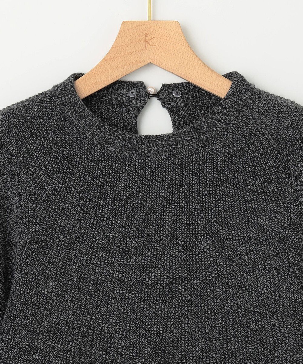 組曲 L 【WEB限定】襟付き片畔ニットプルオーバー 
