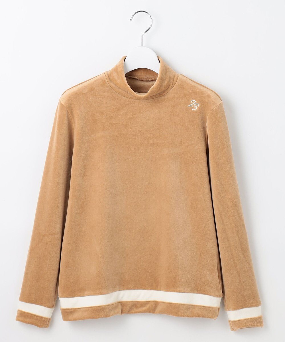 23区GOLF 【WOMEN】ベロア モックネック 