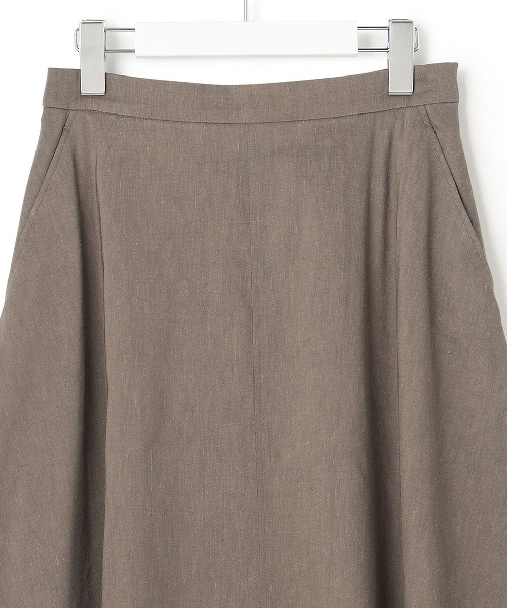 23区 【セットアップ対応】リネンレーヨンストレッチ フレア スカート 