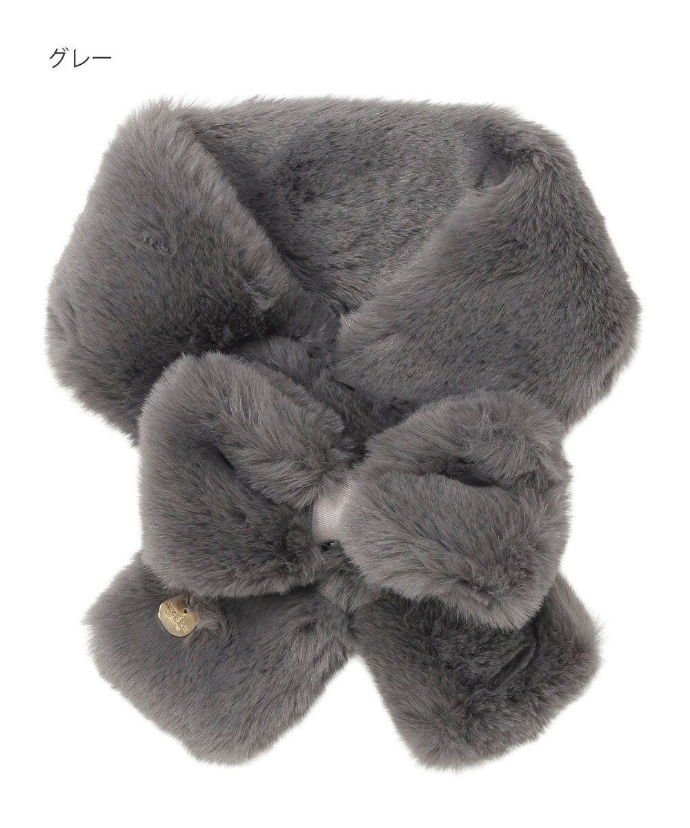 MOONBAT 【新色追加】PAUL & JOE ACCESSOIRES フェイクファーリボンマフラー 