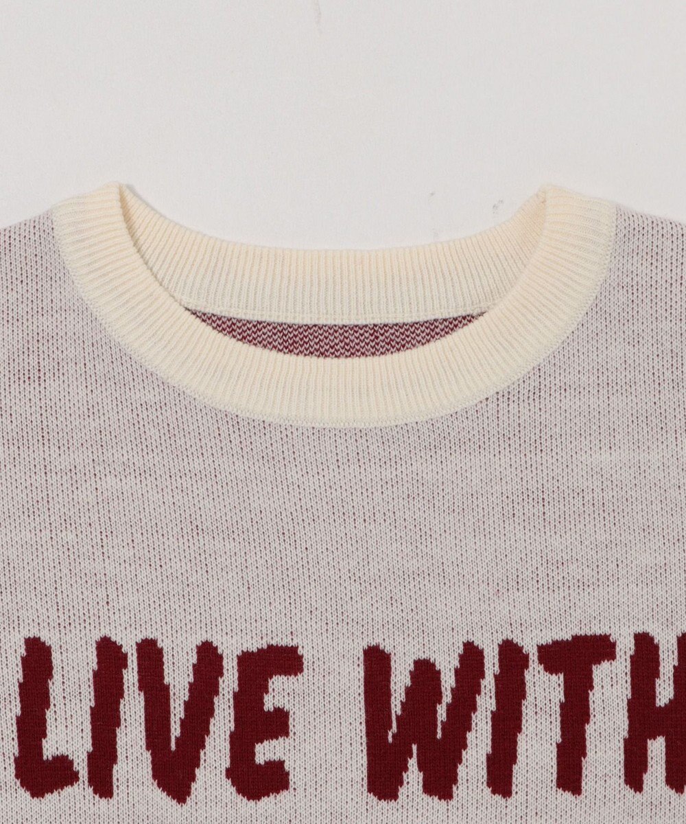 WEGO レタリングニットプルオーバー 