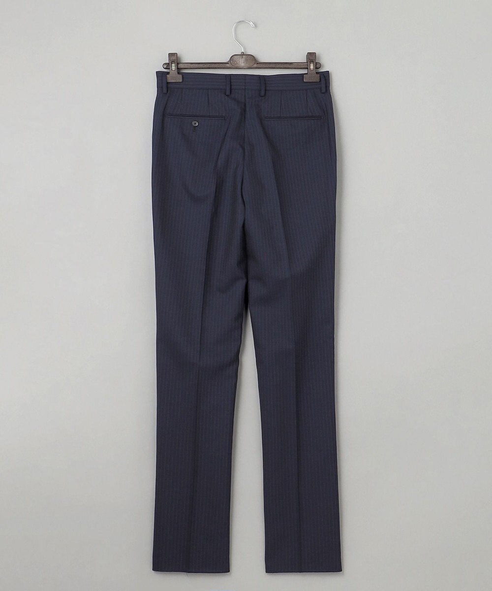 GOTAIRIKU 【御幸毛織】Superio160 ウールモヘヤシルクカシミヤ　スーツ（ネイビーストライプ） 
