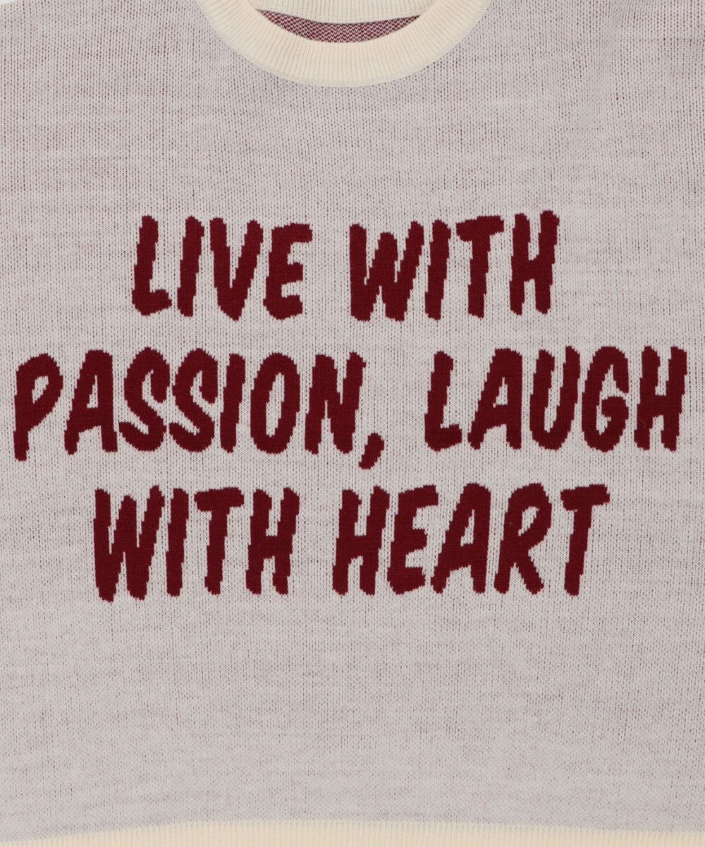 WEGO レタリングニットプルオーバー 