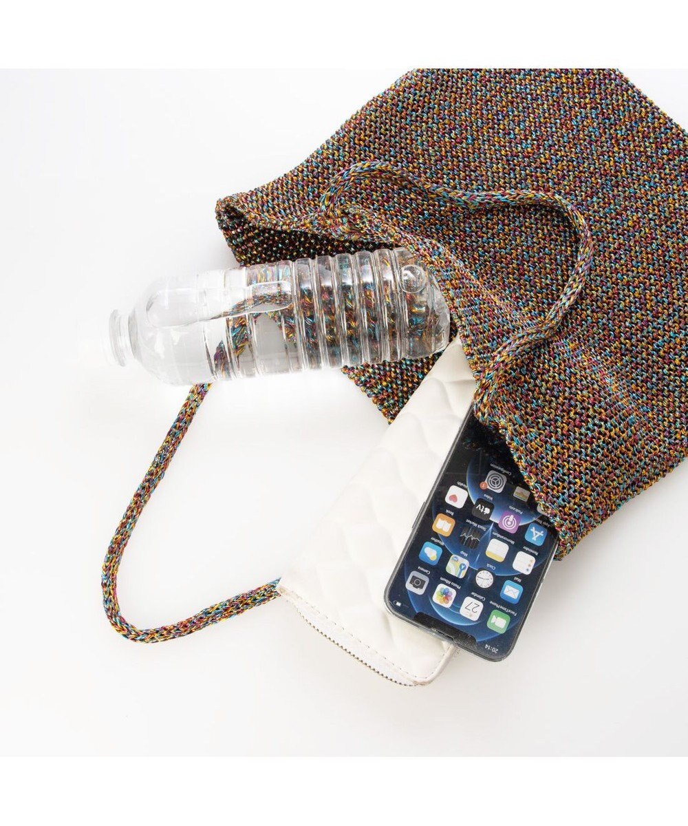 UNBILLION カシュカシュ cachecache / ラメ糸編みトートバッグ 