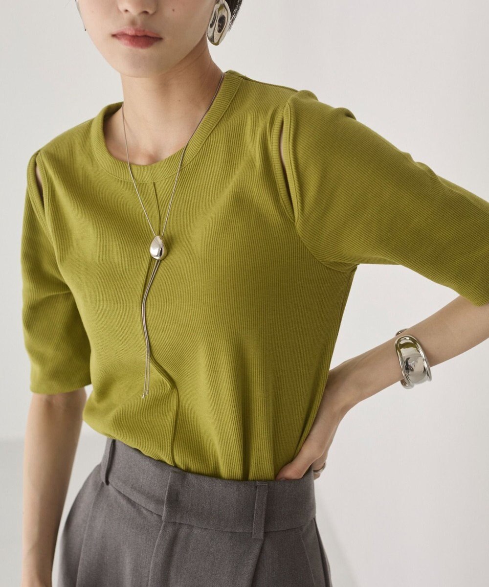 WEGO 【ANGIE VINTAGE】カットアウトリブトップス 