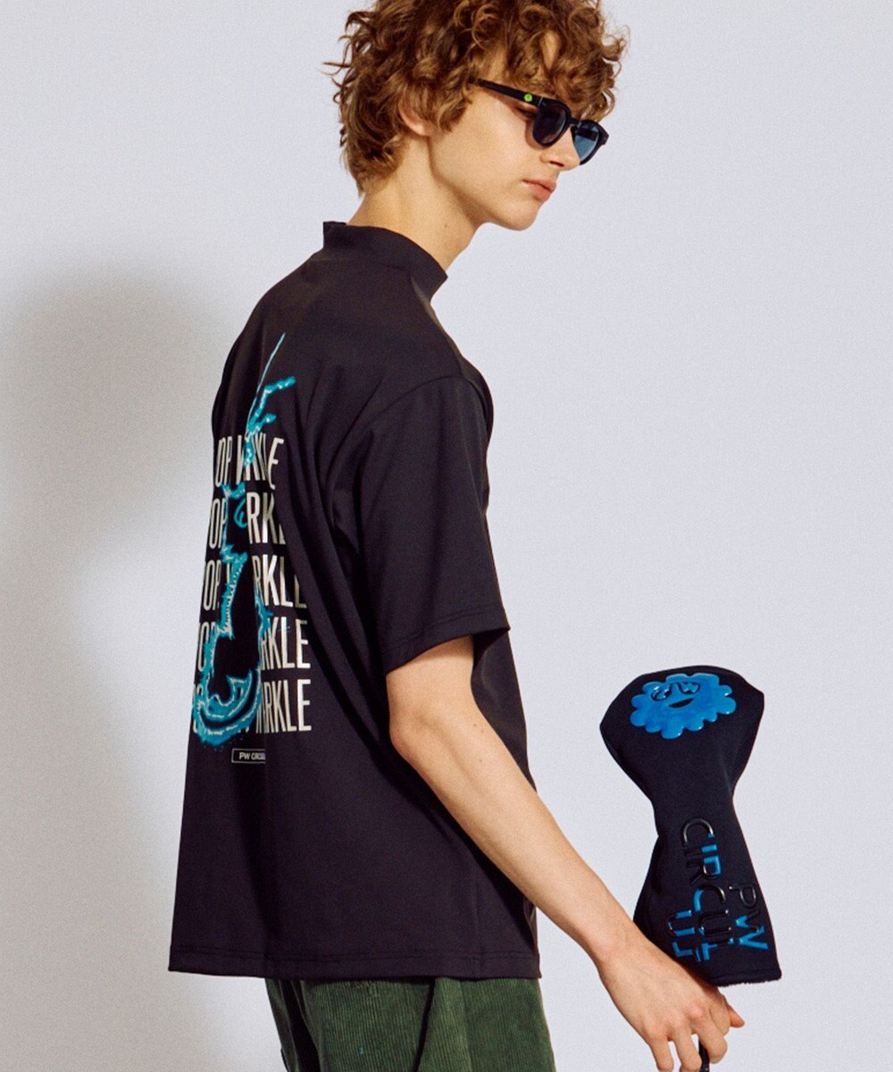 PW CIRCULUS 【吸水速乾 / UV遮蔽率99.5% UVカット / ストレッチ】【MEN】アニマルグラフィックモックT ゴルフ 