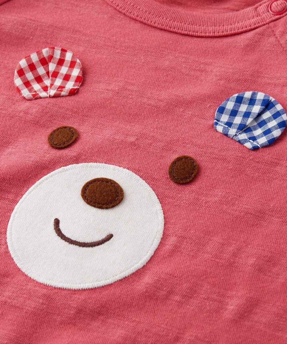 MIKI HOUSE HOT BISCUITS 【80-120cm】 顔ドン 半袖Tシャツ 