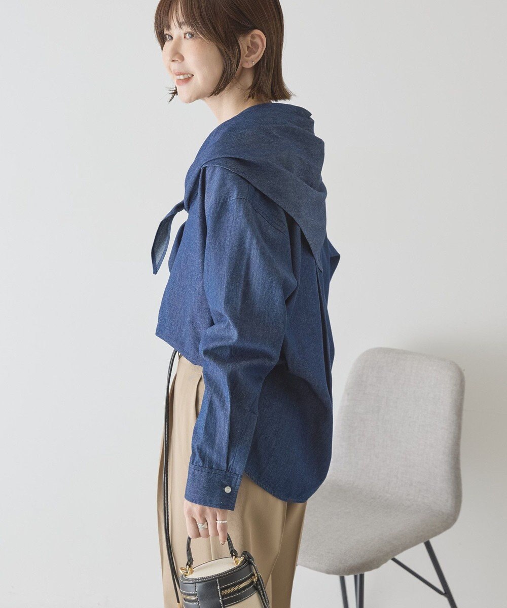 AMERICAN HOLIC スカーフセットデニムシャツ 