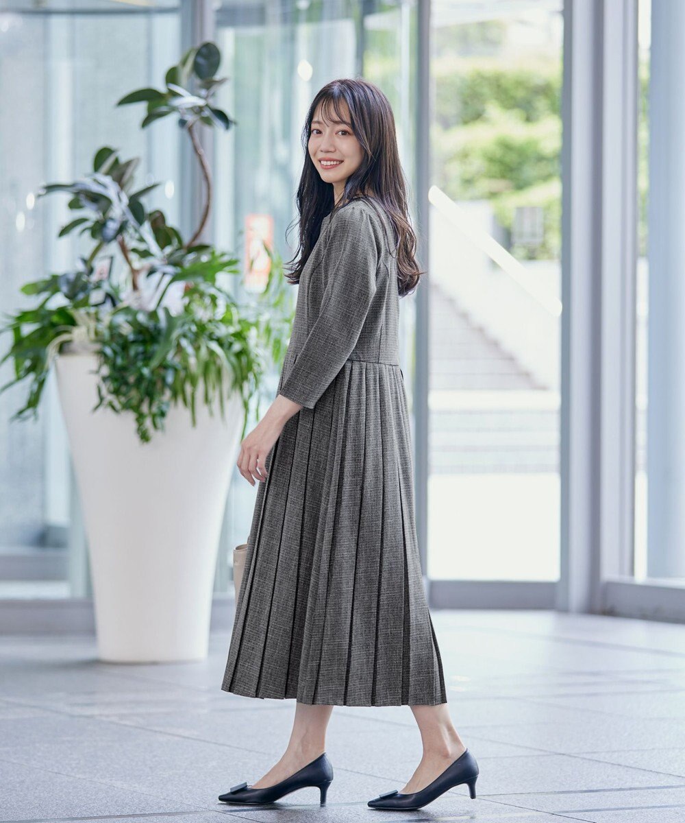 Tiaclasse 【洗える】プリーツワンピース 