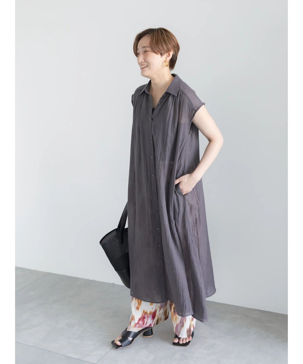 Te chichi シャンブレーボイルテントマキシワンピース 