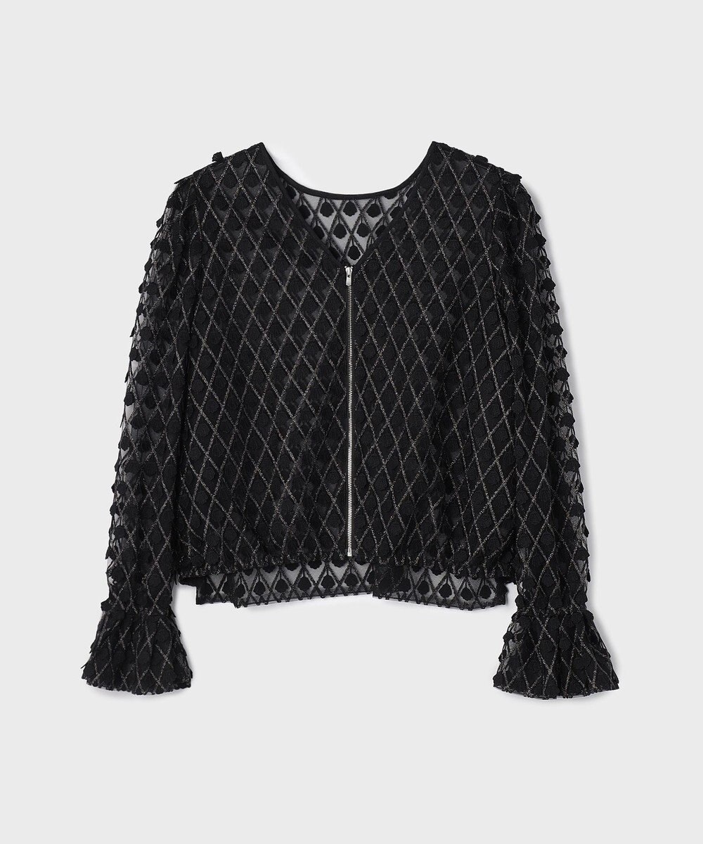 GRACE CONTINENTAL モチーフチュールブラウス 