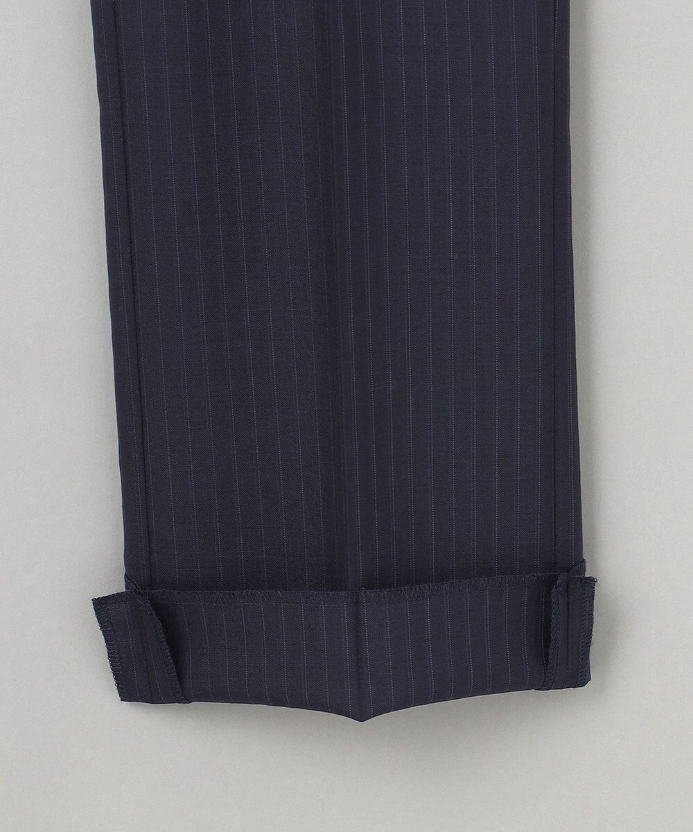 GOTAIRIKU 【御幸毛織】Superio160 ウールモヘヤシルクカシミヤ　スーツ（ネイビーストライプ） 