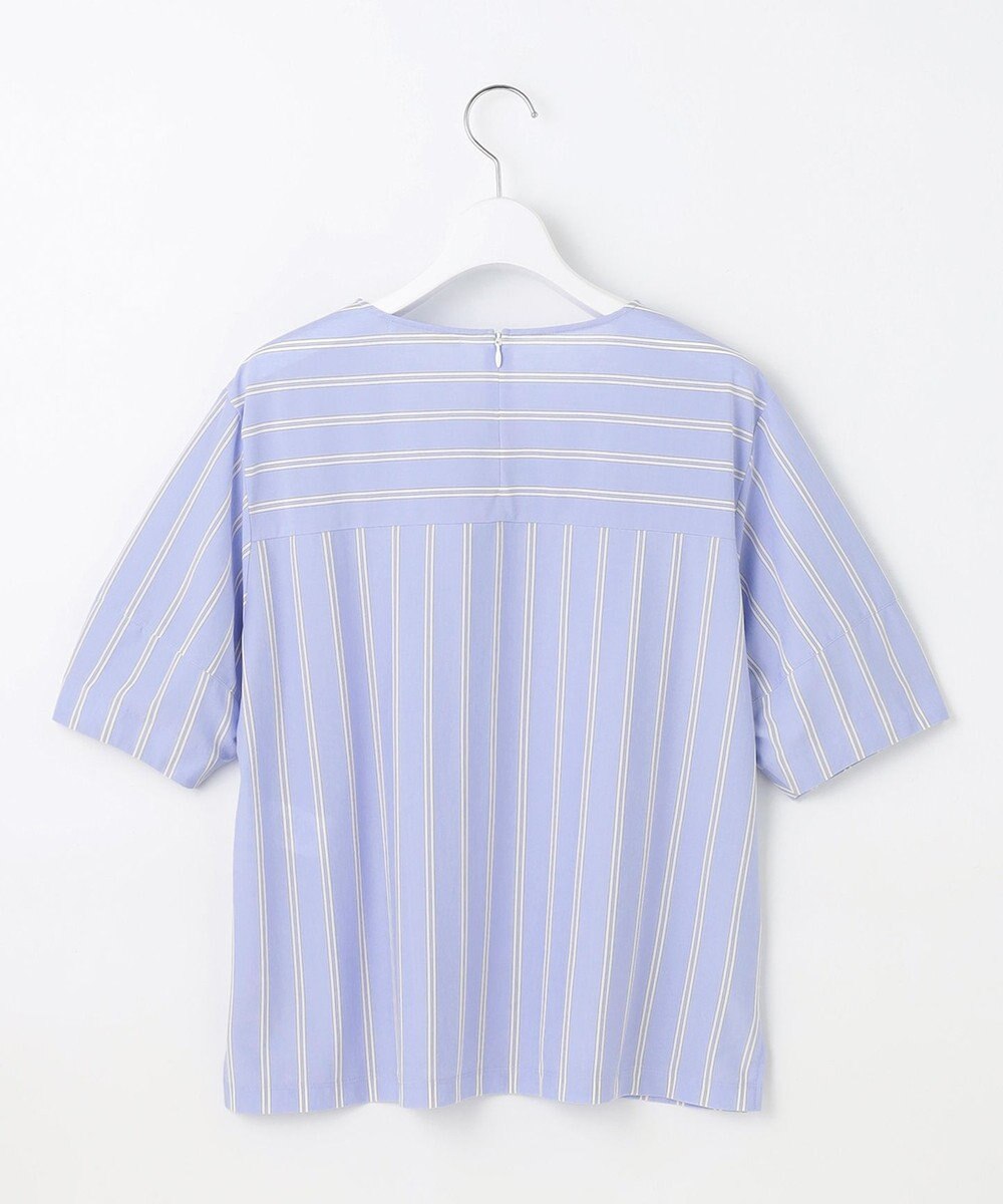 自由区 【WEB限定・洗える】ストライプハイゲージジャージー カットソー 