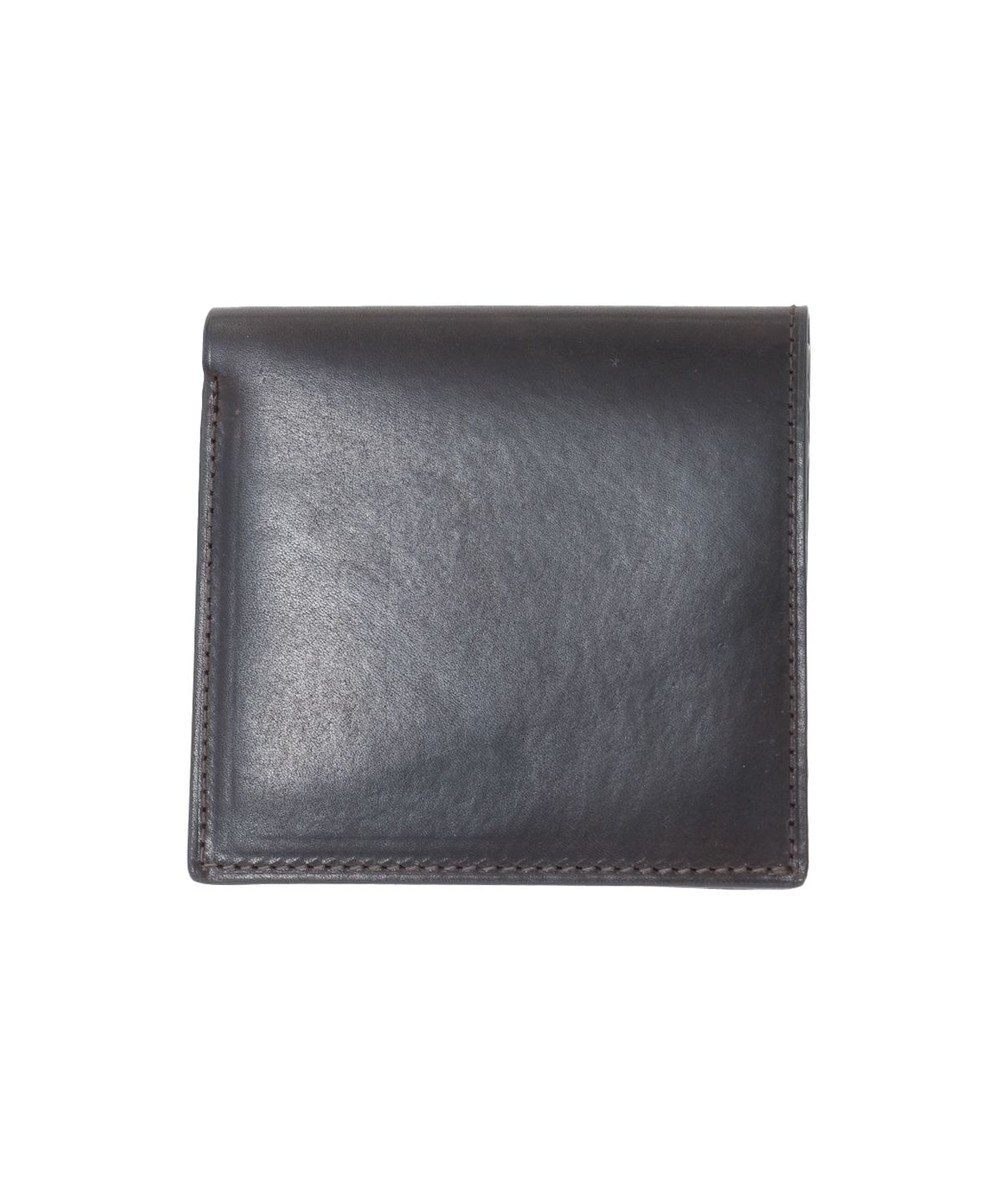 genten スクエアウォレット キップレザー二つ折り財布 