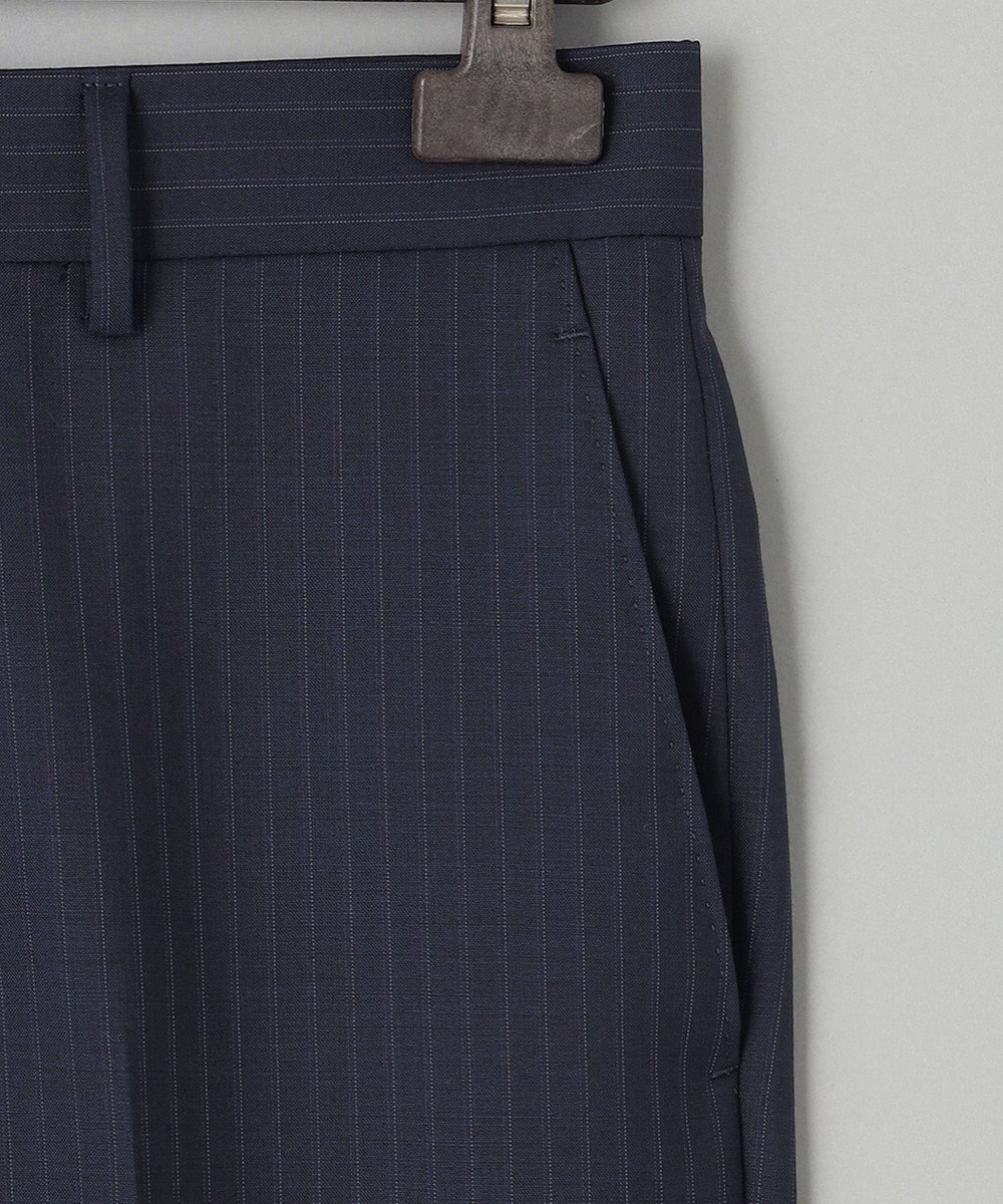 GOTAIRIKU 【御幸毛織】Superio160 ウールモヘヤシルクカシミヤ　スーツ（ネイビーストライプ） 