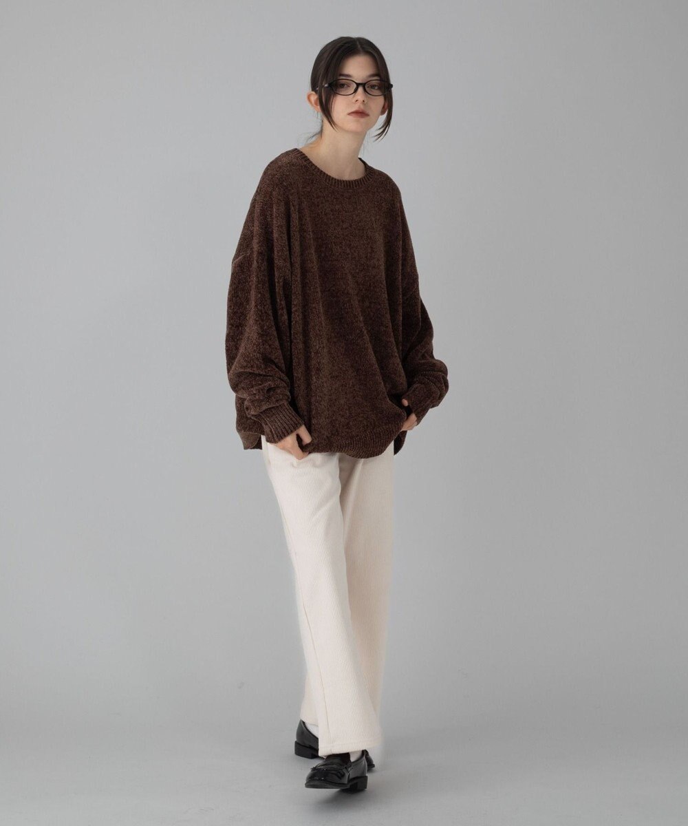 WEGO 【ユニセックス着用ITEM/MLサイズ展開】ベロアモールプルオーバー 