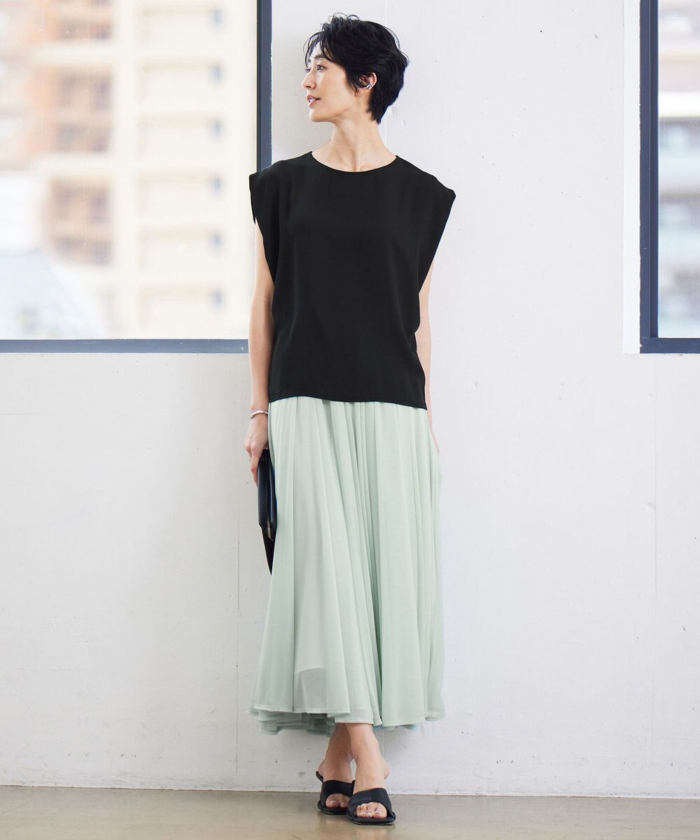 ICB 【WEB限定カラーあり・洗える】 プリントコンビ カットソー 