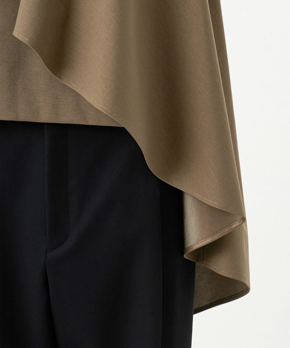 23区 【エステータ】トリアセファインジャージー ラッフルデザイン カットソー 